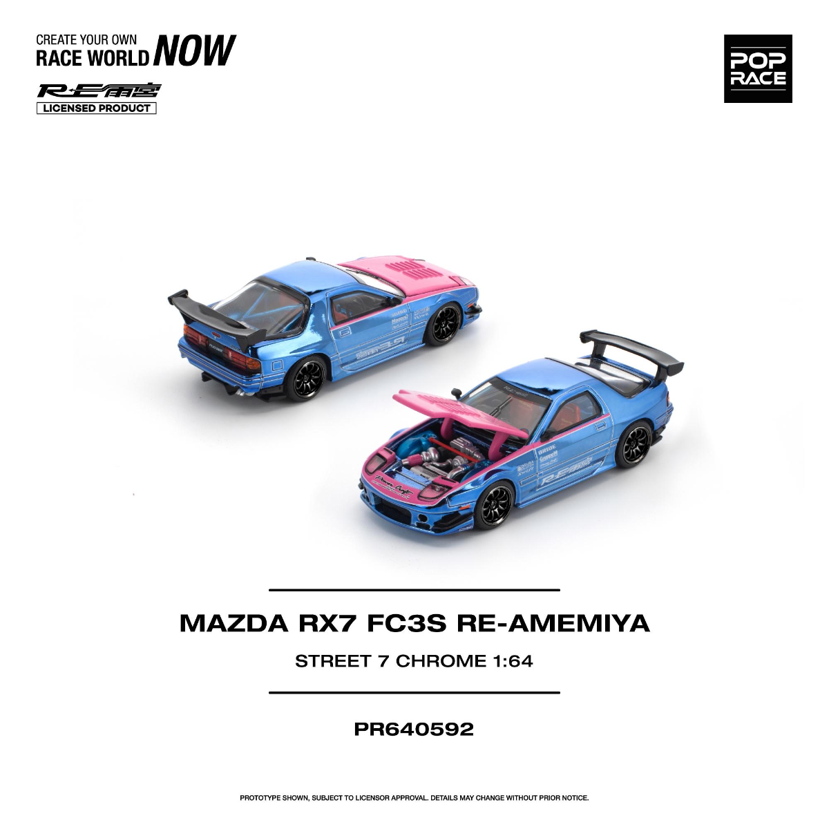 PR640592 MAZDA RX7 (FC3S) RE-AMEMIYA - STREET7 CHROME