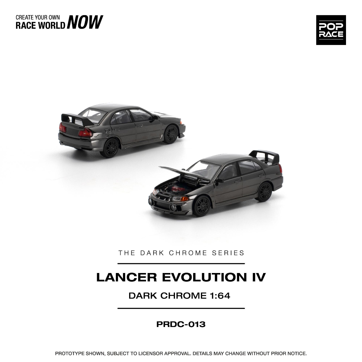 PRDC013 LANCER EVOLUTION IV - DARK CHROME