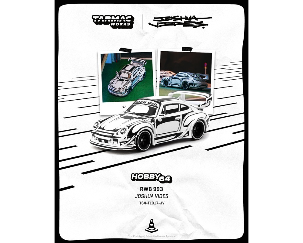 Tarmac Works 1:64 Porsche RWB993 – Designed by JOSHUA VIDES – Hobby64