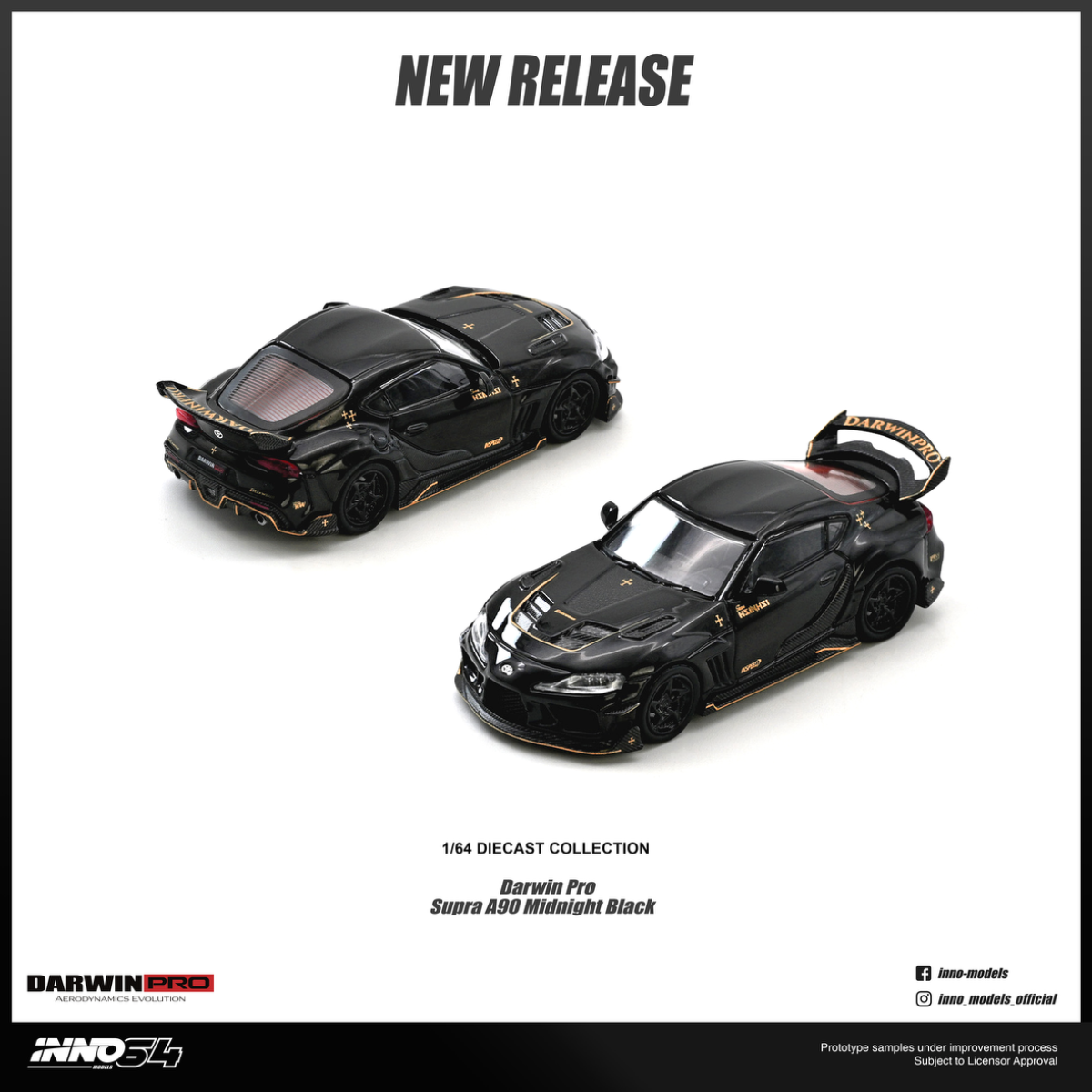 INNO64 1/64 DARWIN PRO Supra A90 - Gloss Black