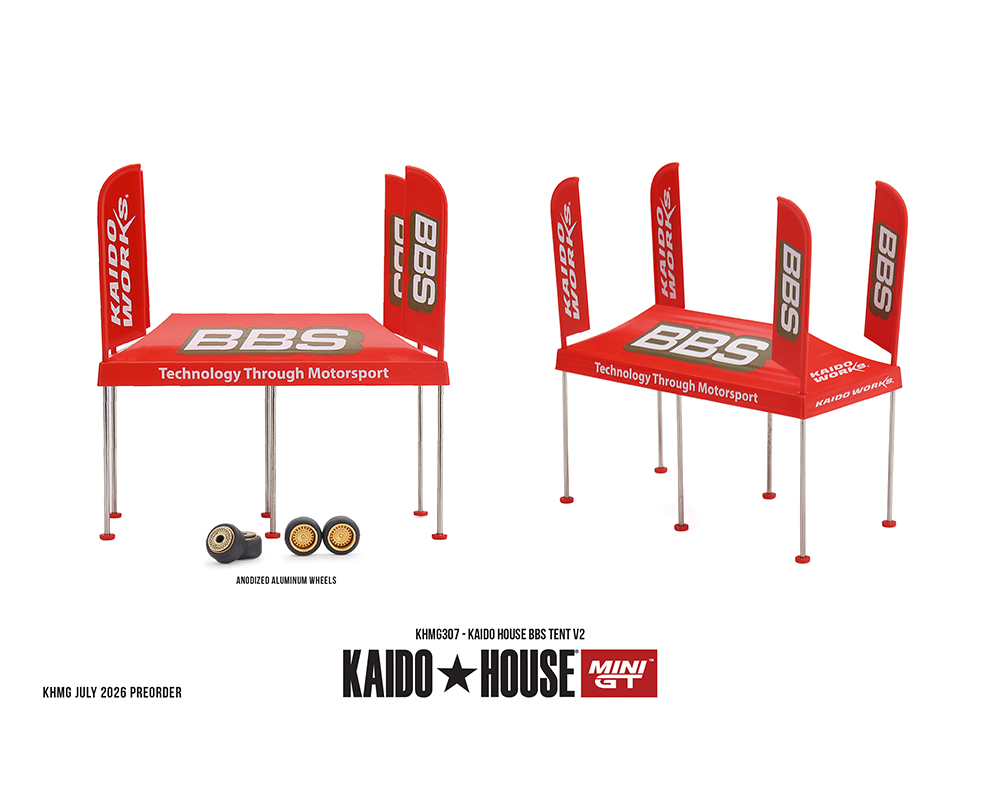Kaido House x Mini GT 1:64 BBS Tent V2 Set