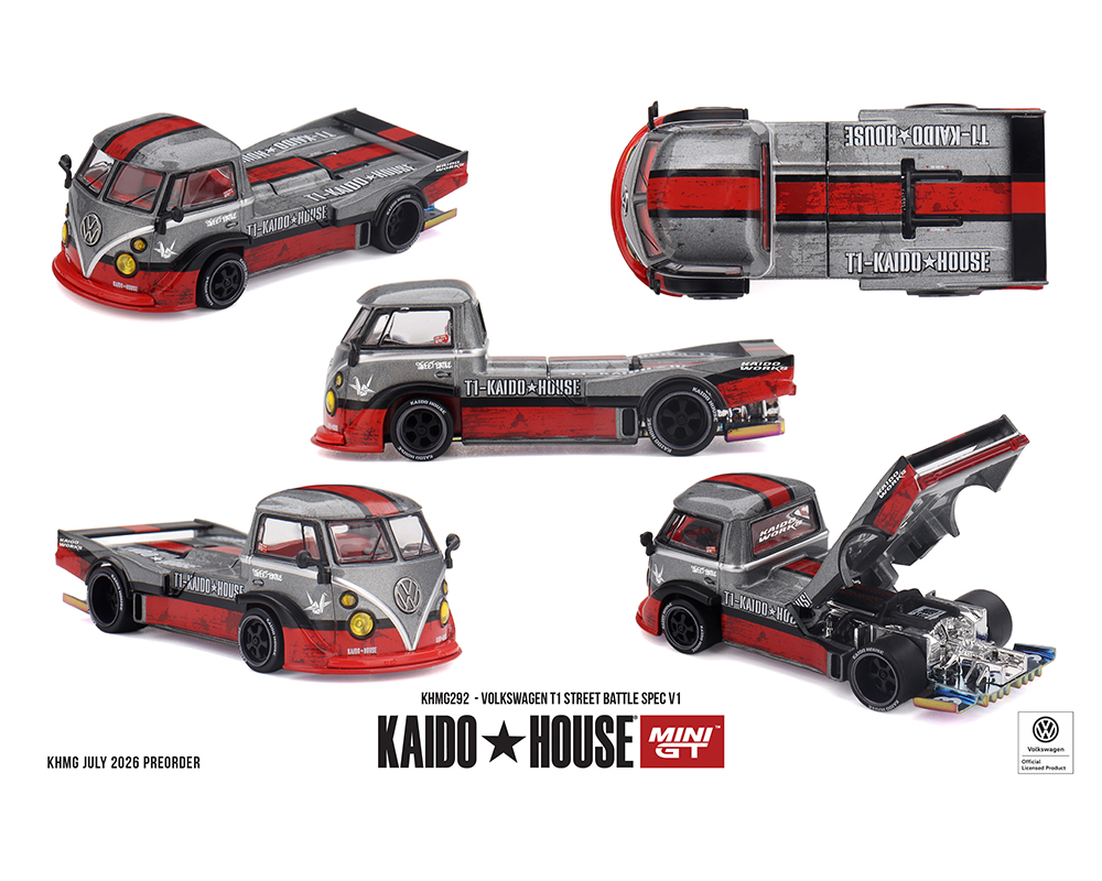 Kaido House x Mini GT 1:64 Volkswagen T1 Street Battle Spec V1