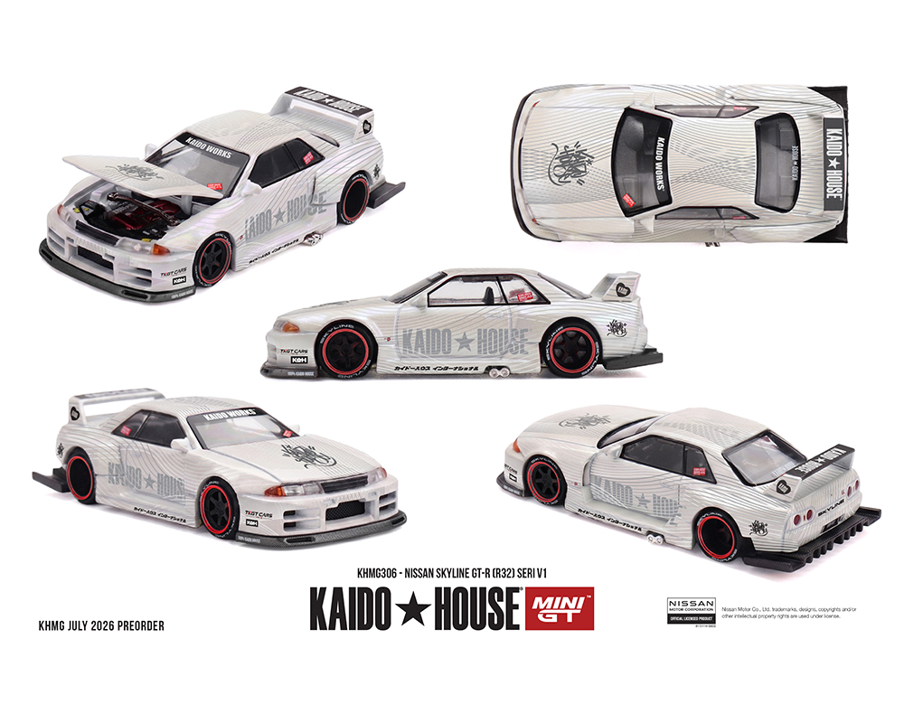 Kaido House x Mini GT 1:64 Nissan Skyline GT-R (R32) SERI V1