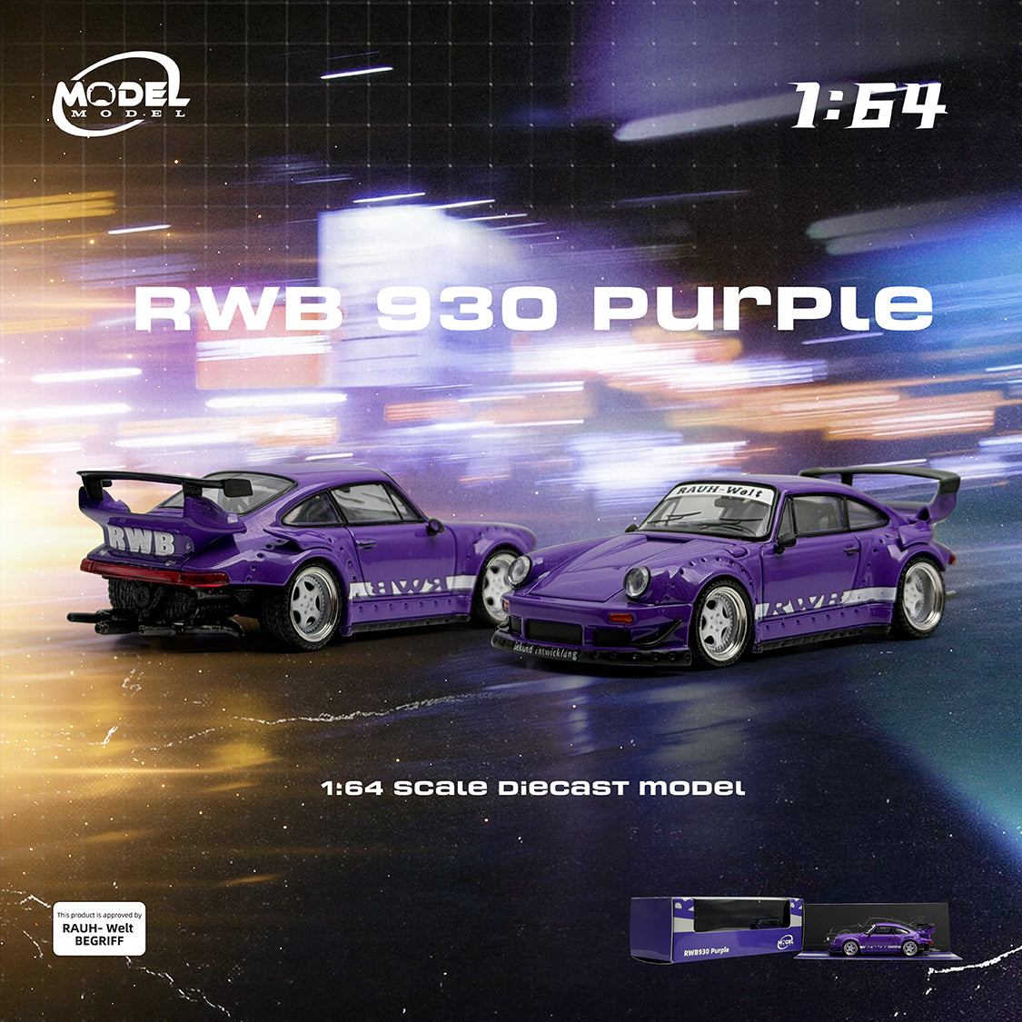 Model Model 1:64 RWB 930 Purple MM64-RWB930-003