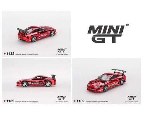 Mini GT 1:64 Toyota Supra (A80) Top Secret GT-300 Top Secret – Red Chrome- Limited Edition