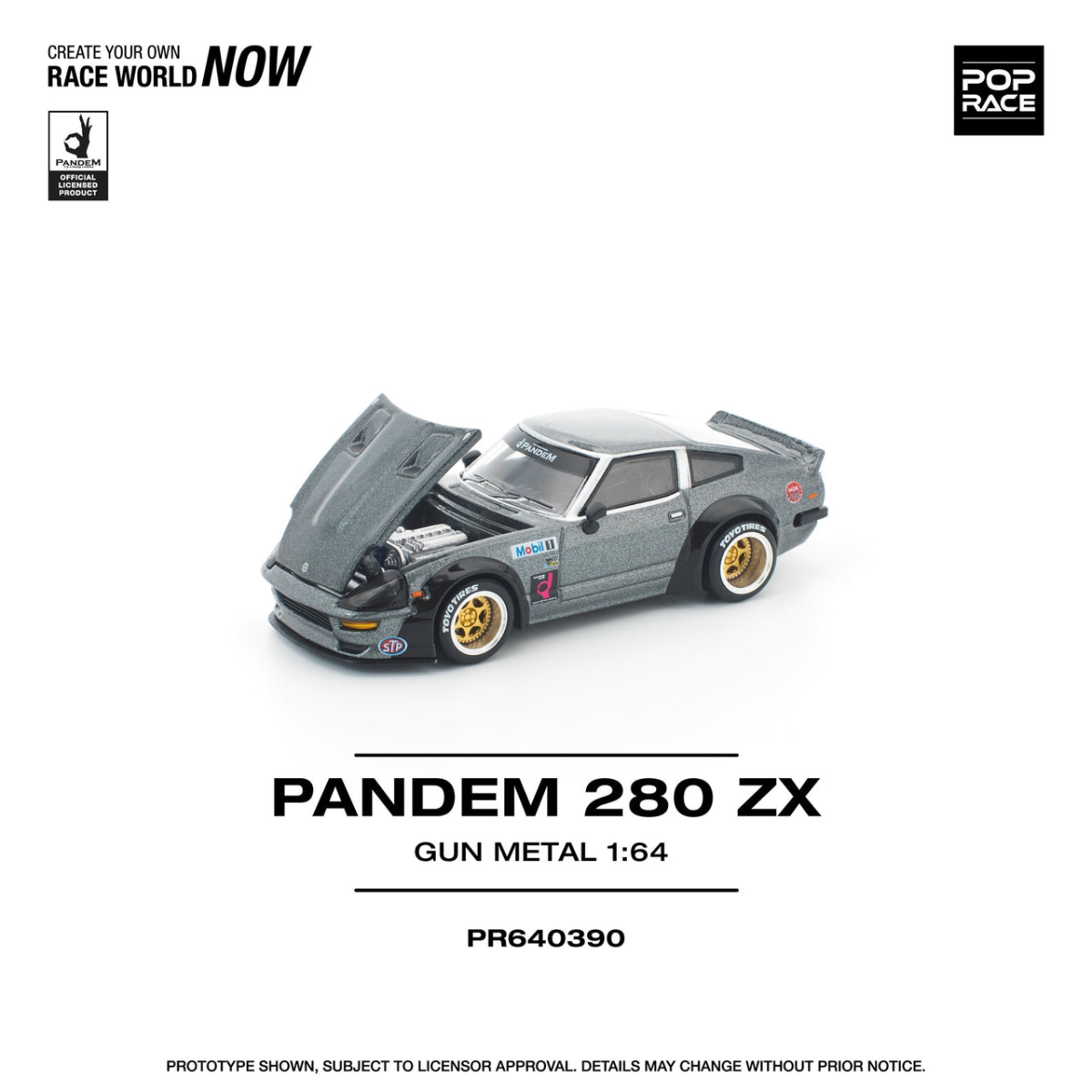 PR640410 PANDEM 280ZX RAW METAL - POP RACE
