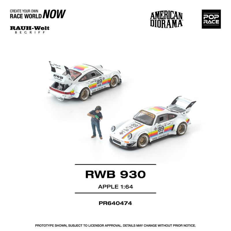 PR640474 RWB 930 APPLE WITH FIGURE - POP RACE
