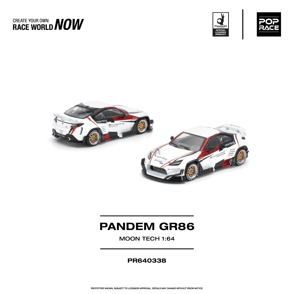POPRACE 1/64 PANDEM GR 86 MOONTECH