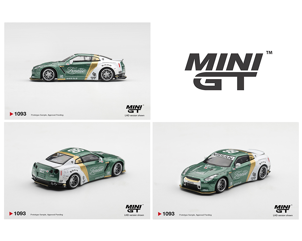 Mini GT 1:64 Nissan GT-R (R35) LB★WORKS Type 1, Custom Ducktail Auto Finesse – Limited Edition
