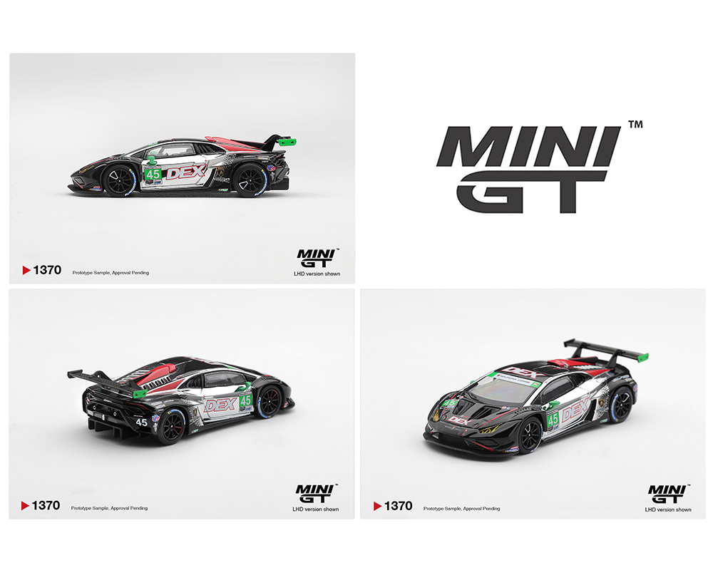 Mini GT 1:64 Lamborghini Huracan GT3 EVO2 #45 DEX Wayne Taylor Racing 2025 IMSA Chevrolet Grand Prix Class Winner – Limited Edition
