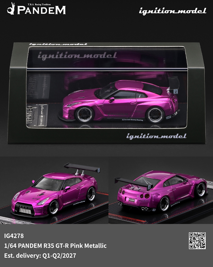 Ignition Model 1/64 PANDEM R35 GT-R - PURPLE EDITION