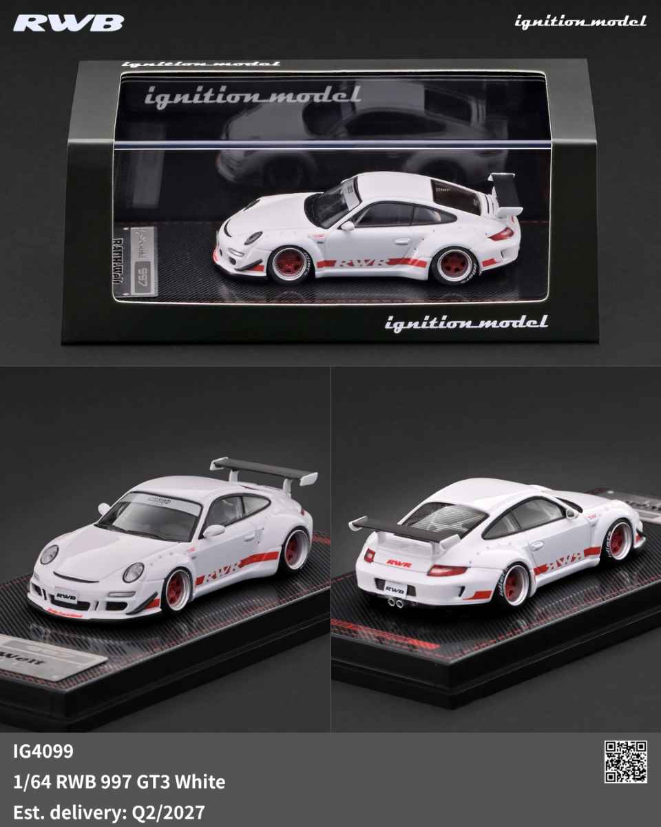 Ignition Model 1/64 RWB 997 GT3 White