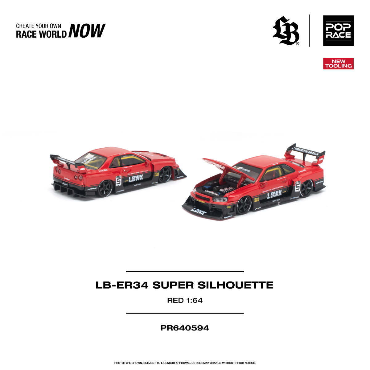 PR640594 LB-ER34 SUPER SILHOUETTE RED - NEW TOOLING