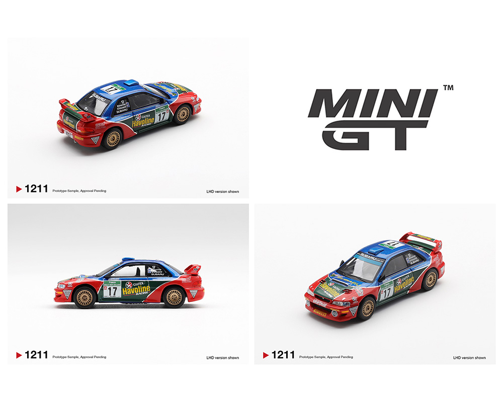 MINI GT #1140 1/64 Subaru Impreza WRC97 #1 Campeón DRM 1999