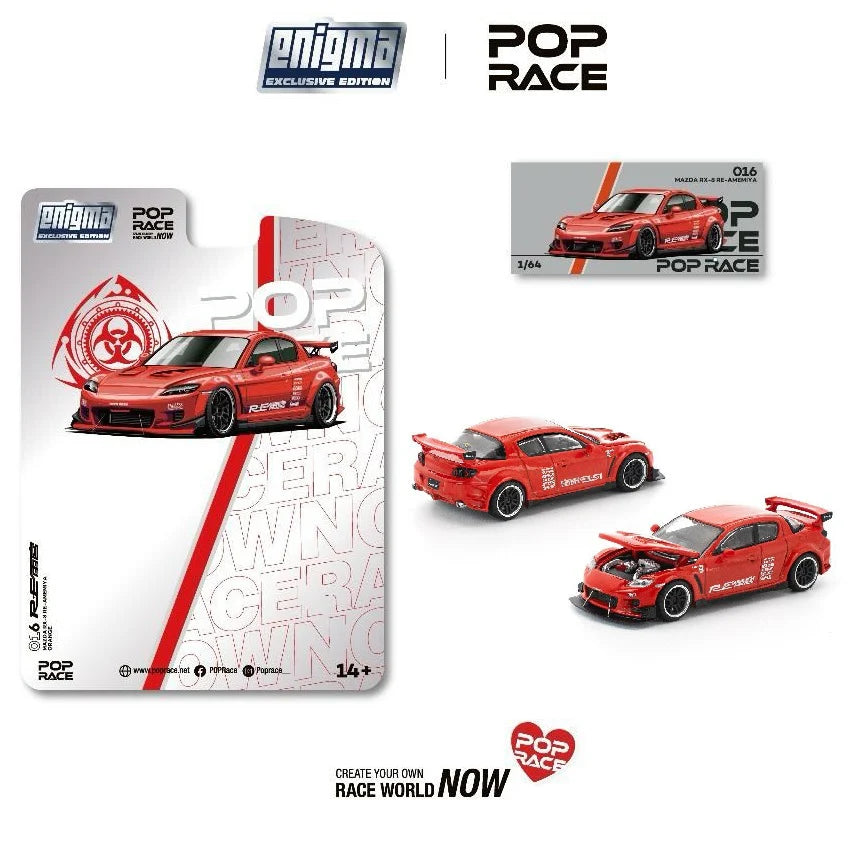 POP RACE x Enigma 1/64 MAZDA RX-8 RE-AMEMIYA